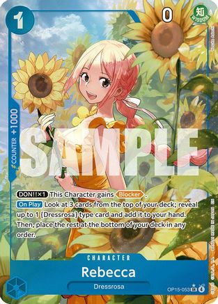 Rebecca (OP15-053) (Alternate Art) (OP15-053) [Adventure on Kami's Island] Foil - Deck Out Gaming