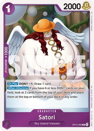 Satori (OP15-066) [Adventure on Kami's Island] Foil