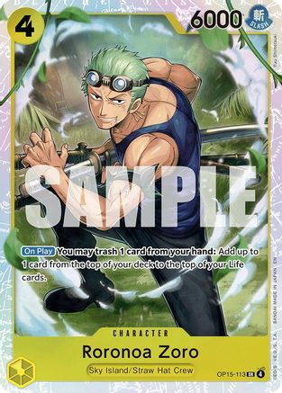 Roronoa Zoro (OP15-113) (OP15-113) [Adventure on Kami's Island] Foil-1