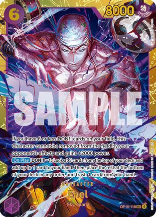 Enel (OP15-118) (OP15-118) [Adventure on Kami's Island] Foil - Deck Out Gaming