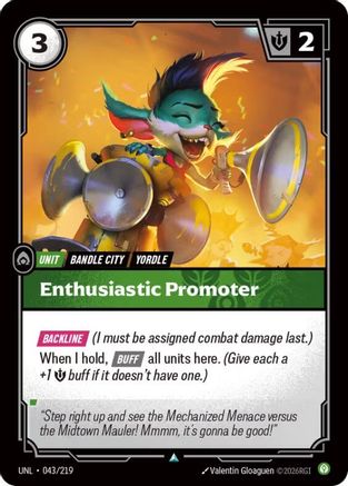 Enthusiastic Promoter (043/219) [Unleashed] - Deck Out Gaming