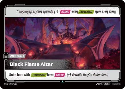 Black Flame Altar (208/219) [Unleashed] - Deck Out Gaming
