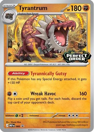 Tyrantrum - 066 (66) [ME: Mega Evolution Promo] Holofoil