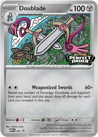 Doublade - 067 [Staff] (67) [ME: Mega Evolution Promo] Holofoil