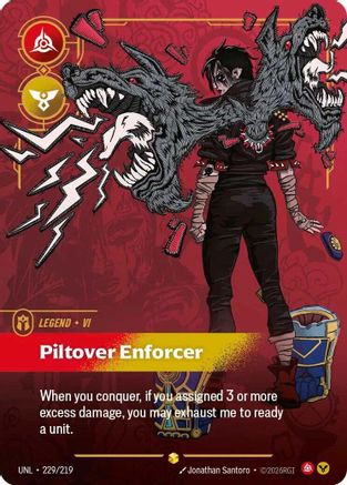 Vi - Piltover Enforcer (Overnumbered) (225/219) [Unleashed] Foil - Deck Out Gaming