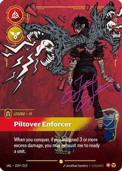 Vi - Piltover Enforcer (Signature) (225*/219) [Unleashed] Foil - Deck Out Gaming