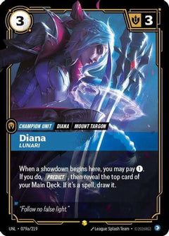 Diana - Lunari (Alternate Art) (079a/219) [Unleashed] Foil - Deck Out Gaming