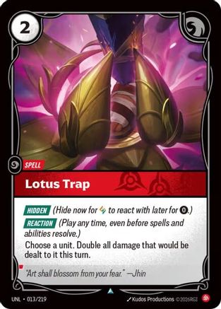 Lotus Trap (013/219) [Unleashed] Foil - Deck Out Gaming