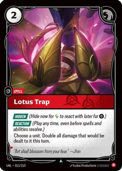 Lotus Trap (013/219) [Unleashed] Foil - Deck Out Gaming