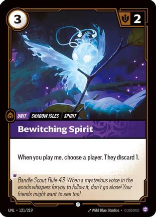 Bewitching Spirit (121/219) [Unleashed] Foil - Deck Out Gaming