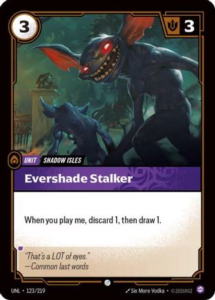 Evershade Stalker (123/219) [Unleashed] - Deck Out Gaming
