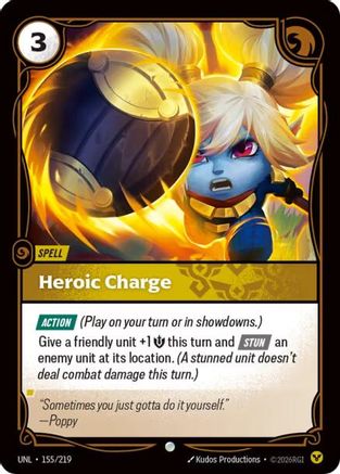 Heroic Charge (155/219) [Unleashed] Foil - Deck Out Gaming