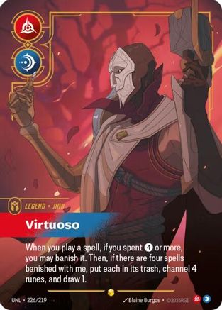 Jhin - Virtuoso (Overnumbered) (226/219) [Unleashed] Foil - Deck Out Gaming