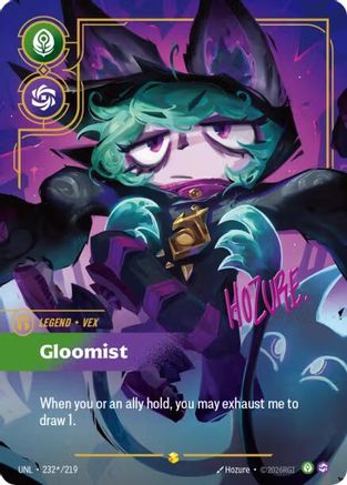 Vex - Gloomist (Signature) (232*/219) [Unleashed] Foil - Deck Out Gaming