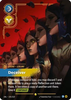 LeBlanc - Deceiver (Overnumbered) (235/219) [Unleashed] Foil - Deck Out Gaming