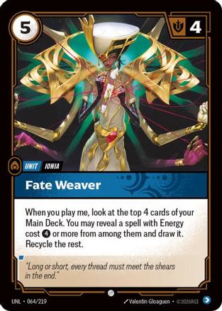 Fate Weaver (064/219) [Unleashed] - Deck Out Gaming