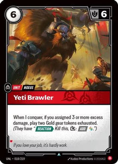 Yeti Brawler (018/219) [Unleashed] Foil - Deck Out Gaming