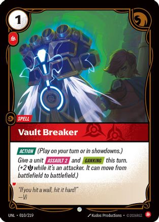 Vault Breaker (010/219) [Unleashed] Foil - Deck Out Gaming