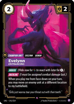 Evelynn - Entrancing (141/219) [Unleashed] Foil - Deck Out Gaming