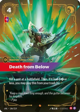 Death from Below (186/219) [Unleashed] Foil - Deck Out Gaming
