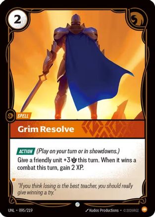 Grim Resolve (095/219) [Unleashed] - Deck Out Gaming