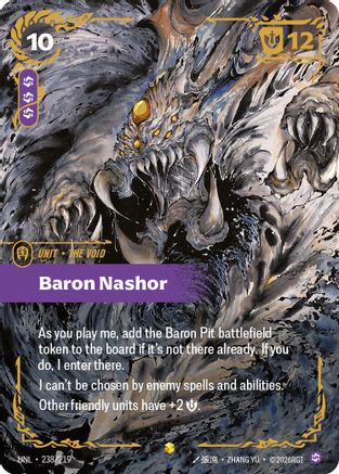 Baron Nashor (Ultimate) (238/219) [Unleashed] Foil - Deck Out Gaming