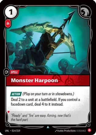 Monster Harpoon (014/219) [Unleashed] - Deck Out Gaming
