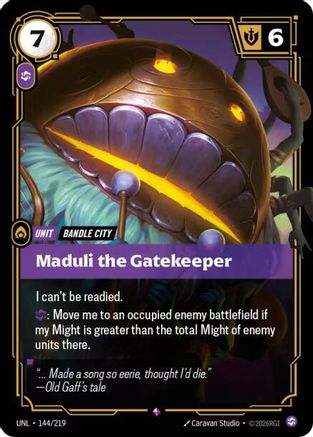 Maduli the Gatekeeper (144/219) [Unleashed] Foil - Deck Out Gaming
