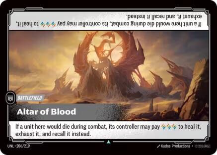 Altar of Blood (206/219) [Unleashed] Foil - Deck Out Gaming