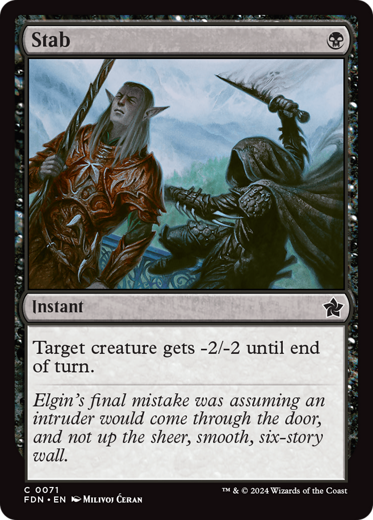 Stab (71) [Foundations] foil - Deck Out Gaming