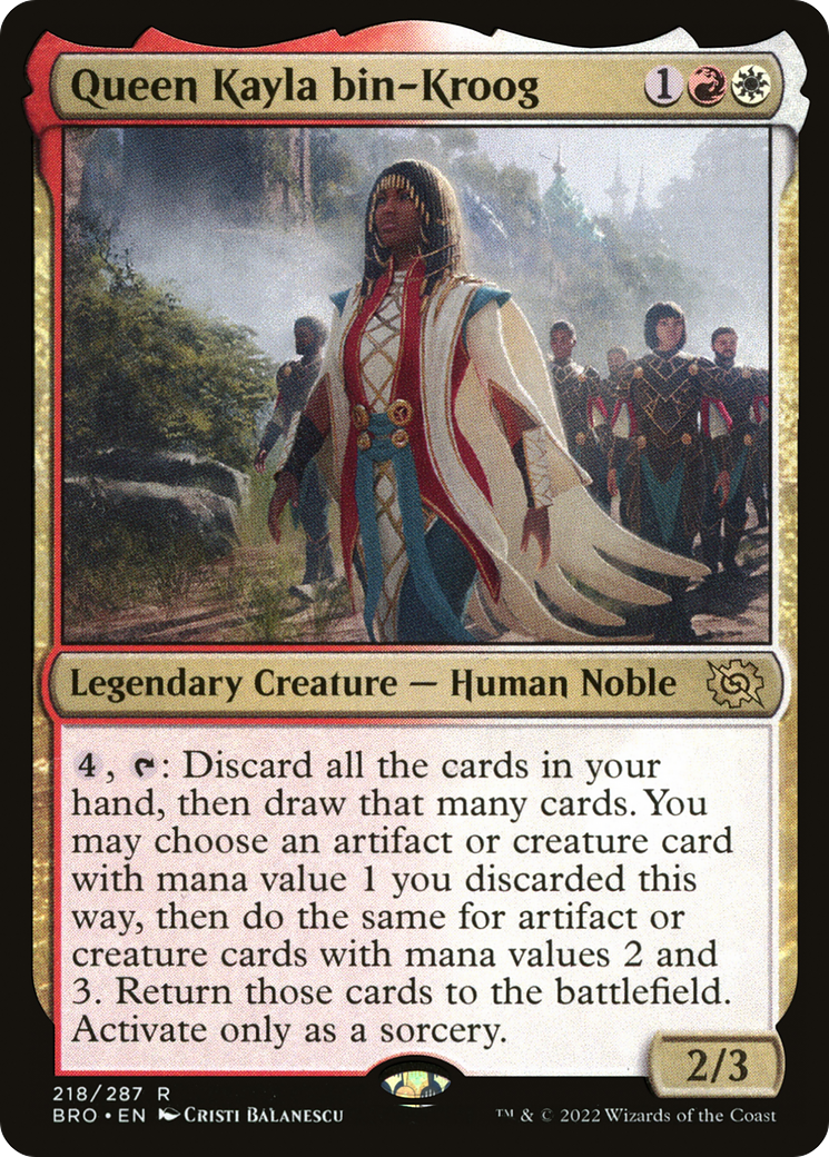 Queen Kayla bin-Kroog (218) [The Brothers' War] - Deck Out Gaming