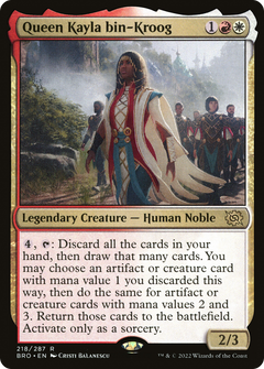 Queen Kayla bin-Kroog (218) [The Brothers' War] foil - Deck Out Gaming