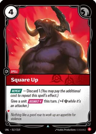 Square Up (017/219) [Unleashed] - Deck Out Gaming