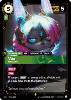 Vex - Mocking (Alternate Art) (055a/219) [Unleashed] Foil - Deck Out Gaming