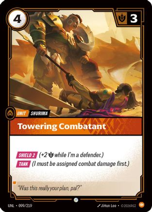 Towering Combatant (099/219) [Unleashed] Foil - Deck Out Gaming