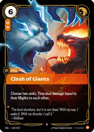 Clash of Giants (110/219) [Unleashed] Foil - Deck Out Gaming