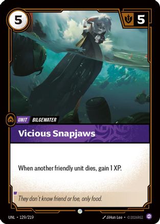 Vicious Snapjaws (129/219) [Unleashed] - Deck Out Gaming