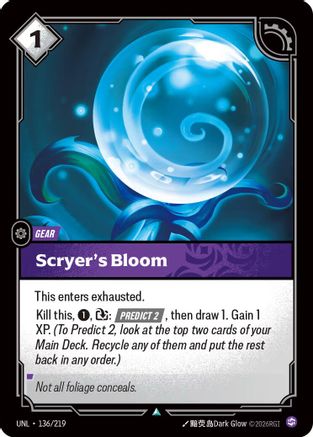 Scryer's Bloom (136/219) [Unleashed] - Deck Out Gaming