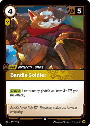 Bandle Soldier (151/219) [Unleashed] Foil - Deck Out Gaming