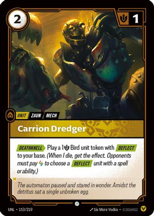 Carrion Dredger (153/219) [Unleashed] Foil - Deck Out Gaming