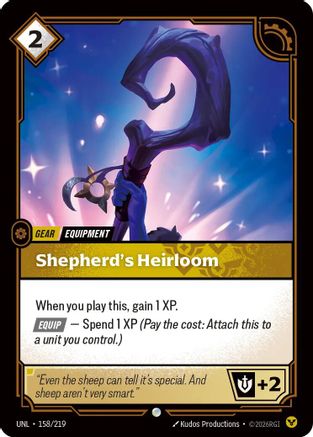 Shepherd's Heirloom (158/219) [Unleashed] Foil - Deck Out Gaming