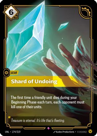 Shard of Undoing (174/219) [Unleashed] Foil - Deck Out Gaming