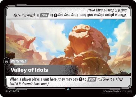 Valley of Idols (218/219) [Unleashed] Foil - Deck Out Gaming