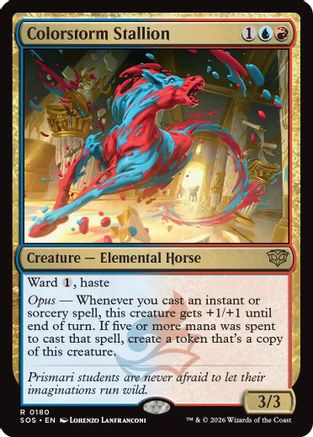Colorstorm Stallion (180) [Secrets of Strixhaven] - Deck Out Gaming