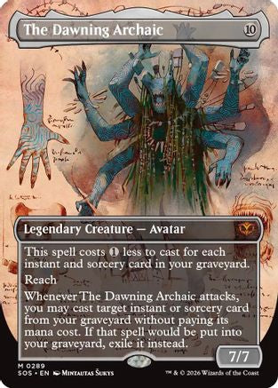 The Dawning Archaic (Borderless) (289) [Secrets of Strixhaven] foil - Deck Out Gaming