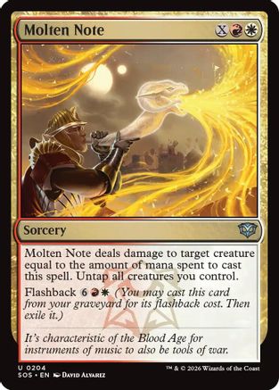 Molten Note (204) [Secrets of Strixhaven] foil - Deck Out Gaming