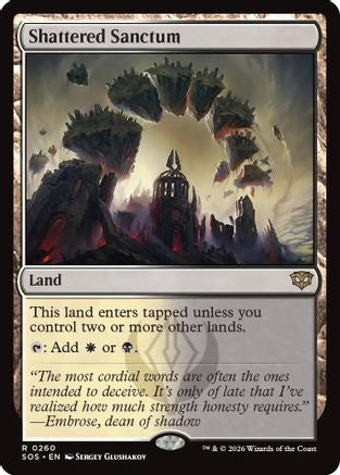 Shattered Sanctum (260) [Secrets of Strixhaven] foil - Deck Out Gaming