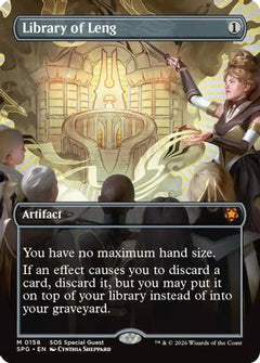 Library of Leng (Borderless) (158) [Special Guests] foil - Deck Out Gaming