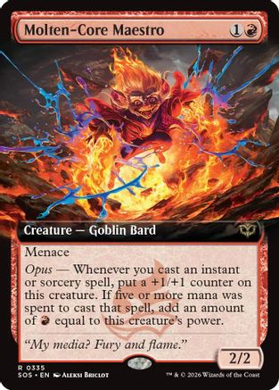 Molten-Core Maestro (Extended Art) (335) [Secrets of Strixhaven] - Deck Out Gaming