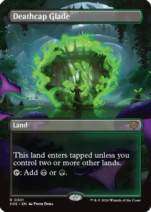 Deathcap Glade (Borderless) (301) [Secrets of Strixhaven] foil - Deck Out Gaming